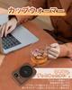 [Stay Warm] Cup Warmer, Coffee Warmer with Gravity Sensor, Cup Heater, and Coaster, Temperature Control (85°C), Timer, Mug Warmer, Desk-Mounted,