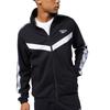 Reebok Retro Wytrzymała Kurtka Sportowa z Kołnierzem Stojącym na Zamek Błyskawiczny z Długim Rękawem Kurtki Unisex FP8784-CZARNOBIAŁY