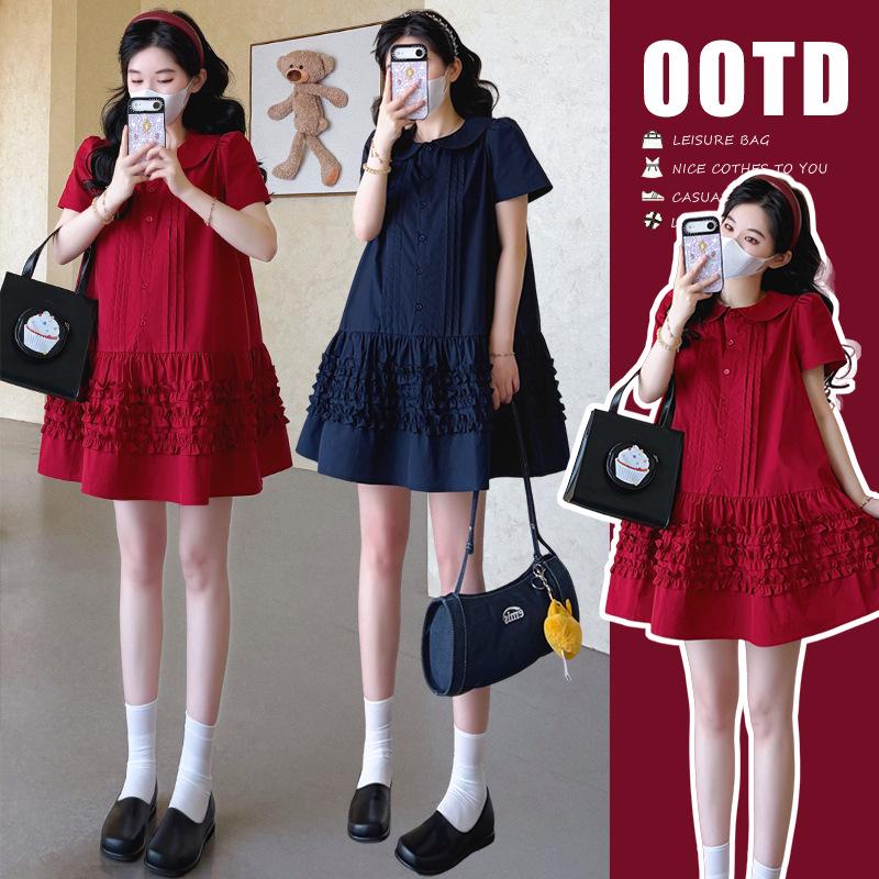 2026 Summer Doll-Style Maternity Dress 2XL