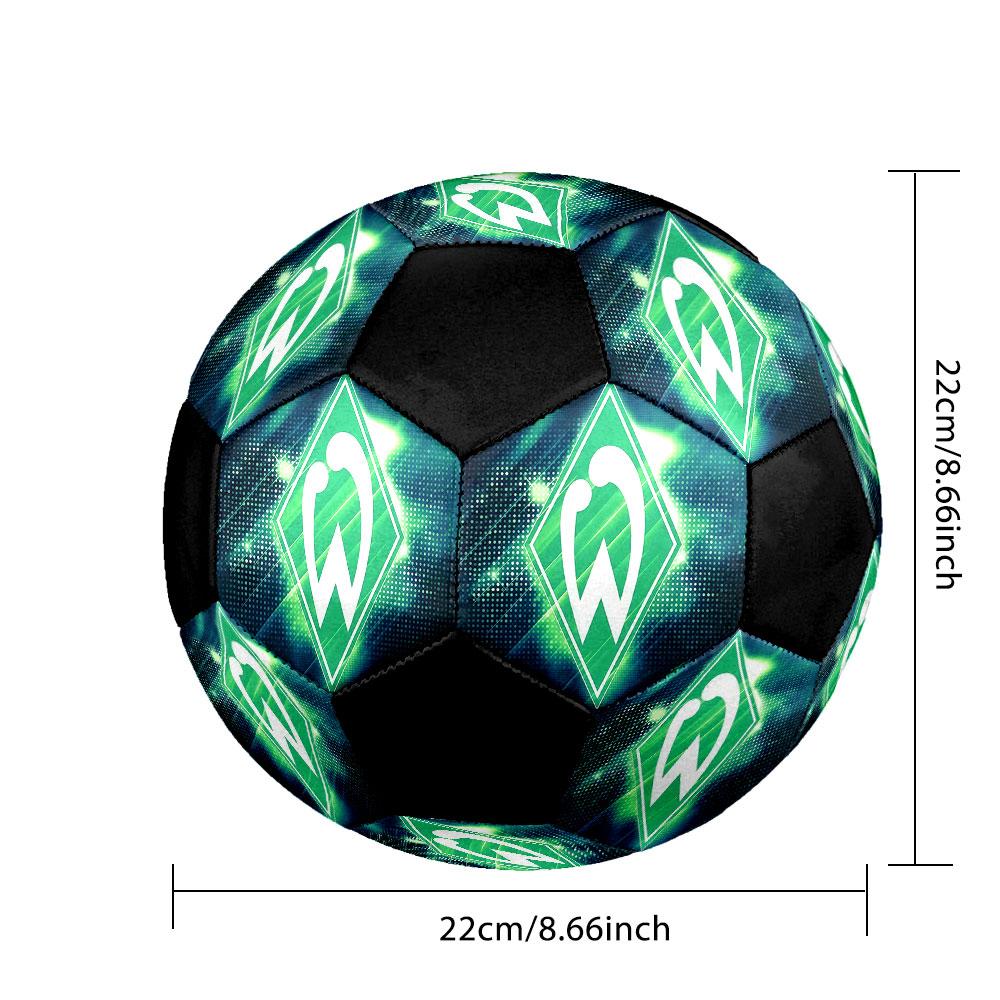 1PC SVW Logo Size 5 Soccer Ball PrahaIndoor Soccer Ball Colorful All Ages Machine Stitched PVC Competition Ready Durable High-Bounce