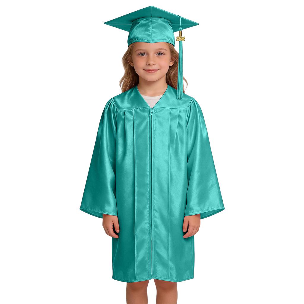 Conjunto de Roupa de Formatura Infantil da Moda, Roupa para Fotografia de Jardim de Infância, Novo Chapéu de Doutor e Toga de Formatura 2026