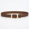 2025 Women's Cowhide Fashionable Pin Buckle Belt for Jeans