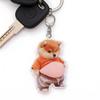 Cute Squishy Dog Squishy Pinchable Stress Relief Bag Funny Animal Bag Accessory [Vibrly] Super 3DFat Keychain, 3D, Inside, Belly, Squeeze, Charm,
