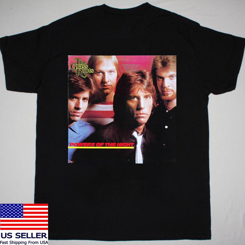 The Grass Roots Band Powers Of The Night T Shirt  Unisex T-Shirt XXL