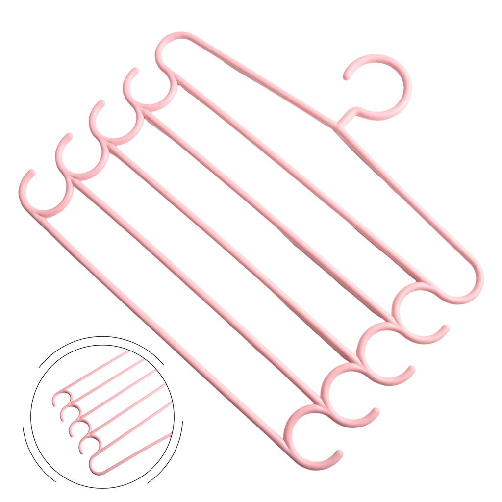 5 Layers Clothes Hangers Trousers Pants Hangers Towel Scarfs Racks Pants Holders Clothes Hangers Closet Storage Organization