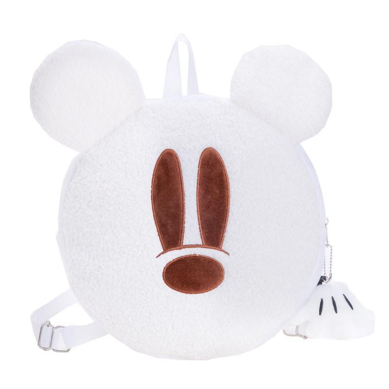 Children'S Bag Cartoon Cute Little Mouse Boys And Girls Backpack Autumn And Winter Plush Parent-Child Backpack