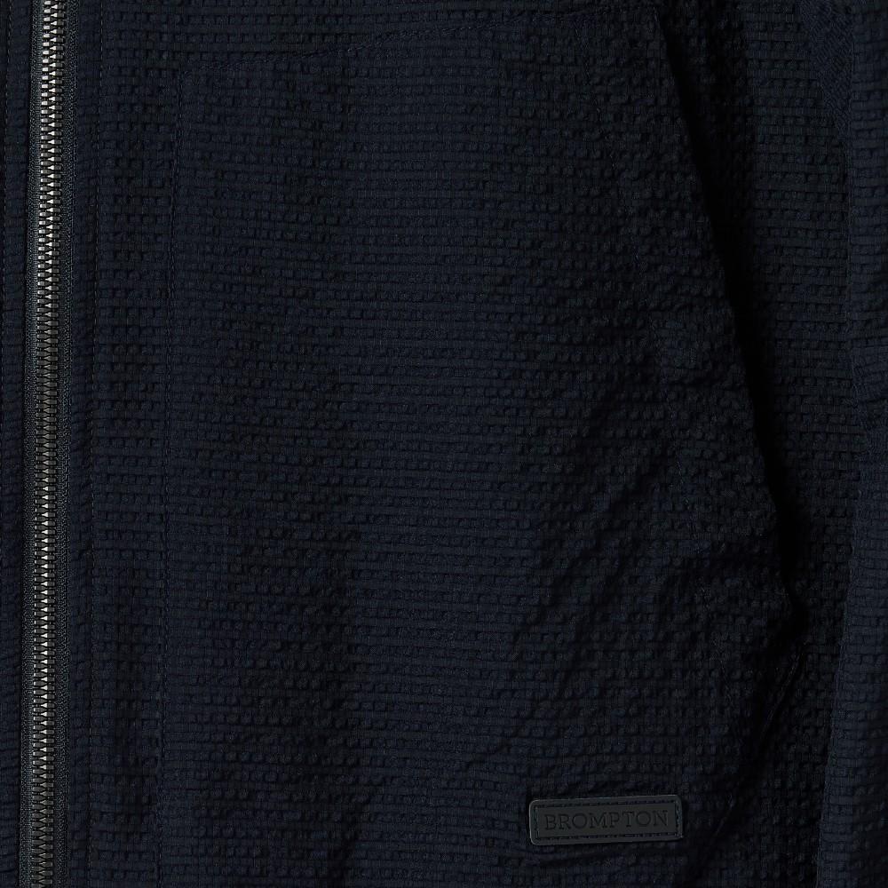 Brompton London Seersucker Long Sleeves Hood Full Zip - D/Navy (P252Mjp485)