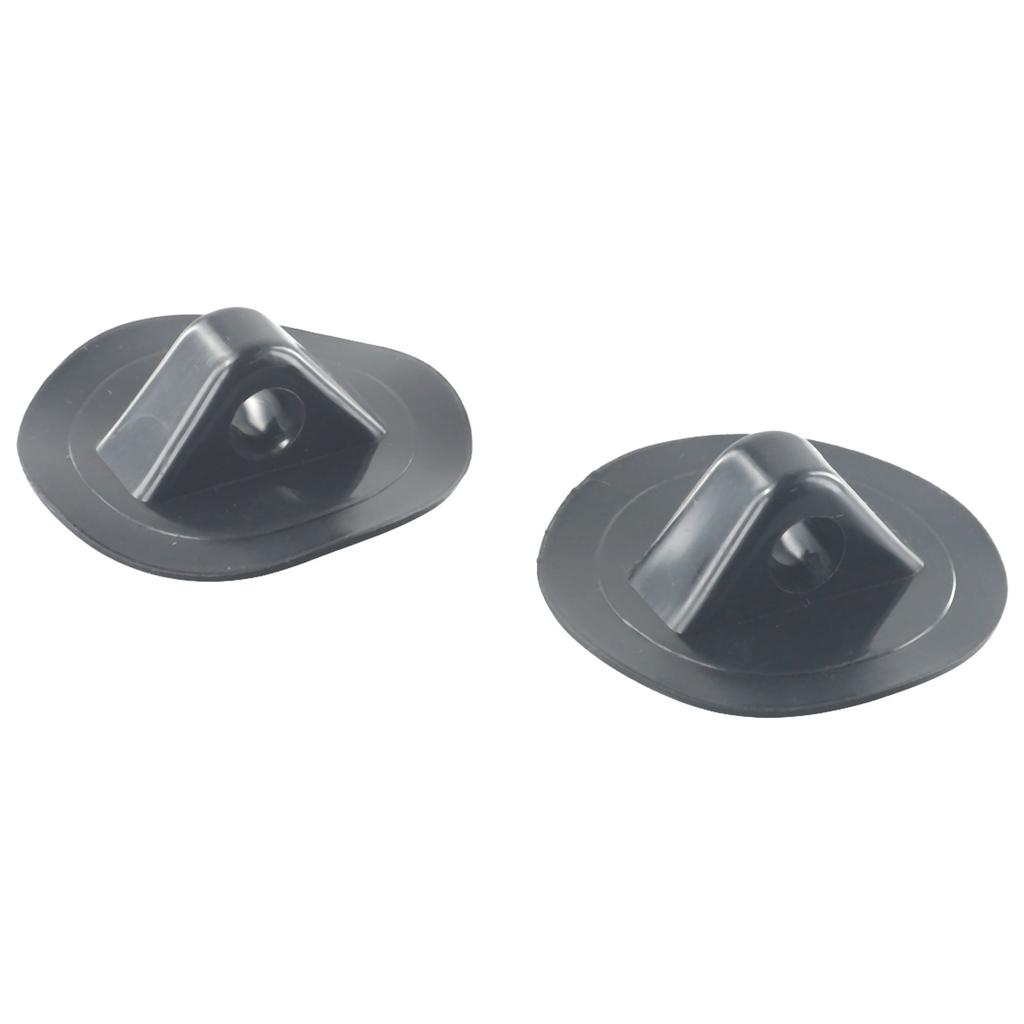 2 Pcs Inflatable Boat Safety Rope Buckle PVC Awning Buckle Anchor Rope Buckle 2X Black Grommets Durable Camping Accessories