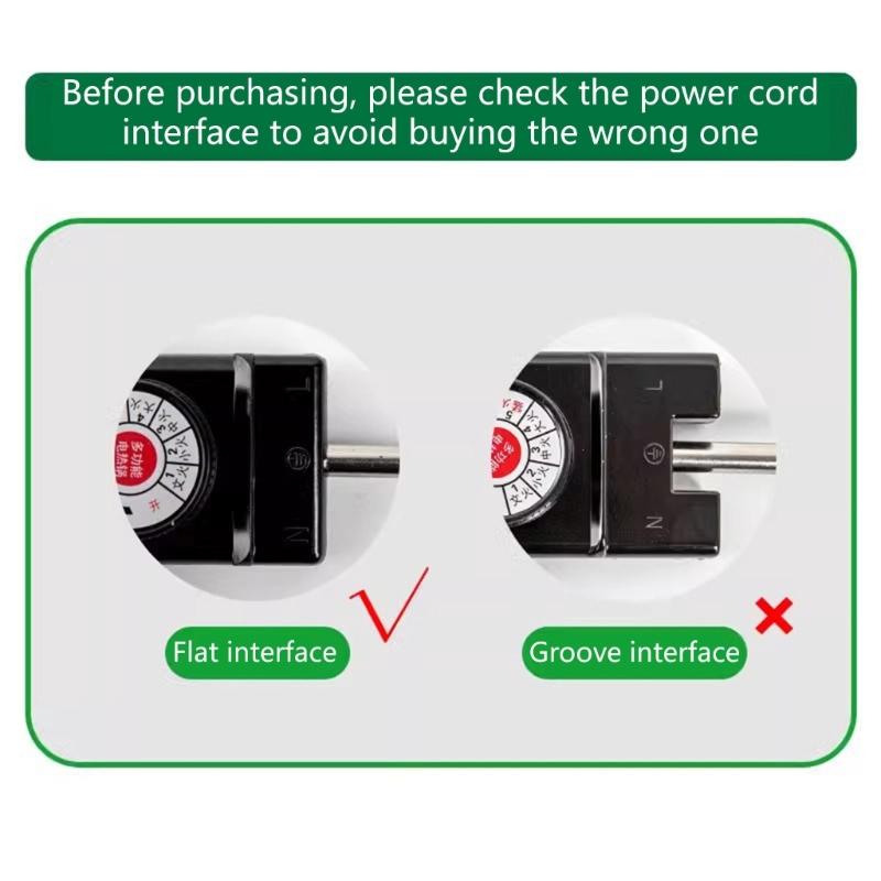 Evler için Kullanışlı Güç Kablosu Mutfak Kullanımı Sıcaklık Ayarı ve Alev Geciktirici Koruma Sunan Pişirme
