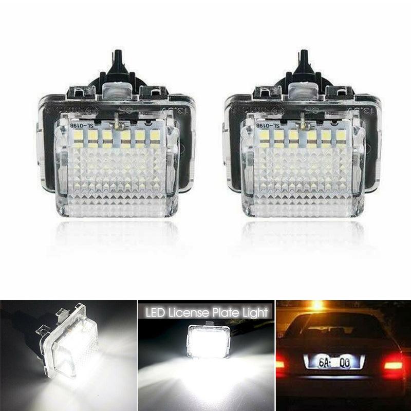 2 Pcs For Mercedes Benz C-Class W204 E-Class W212 S212 C207 C216 2007-2012 Car LED Number License Plate Lights Lamp