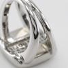 Hermes Corozo Ring Silver/Green Metallic #5.6(US Size) 10.1g Women Used