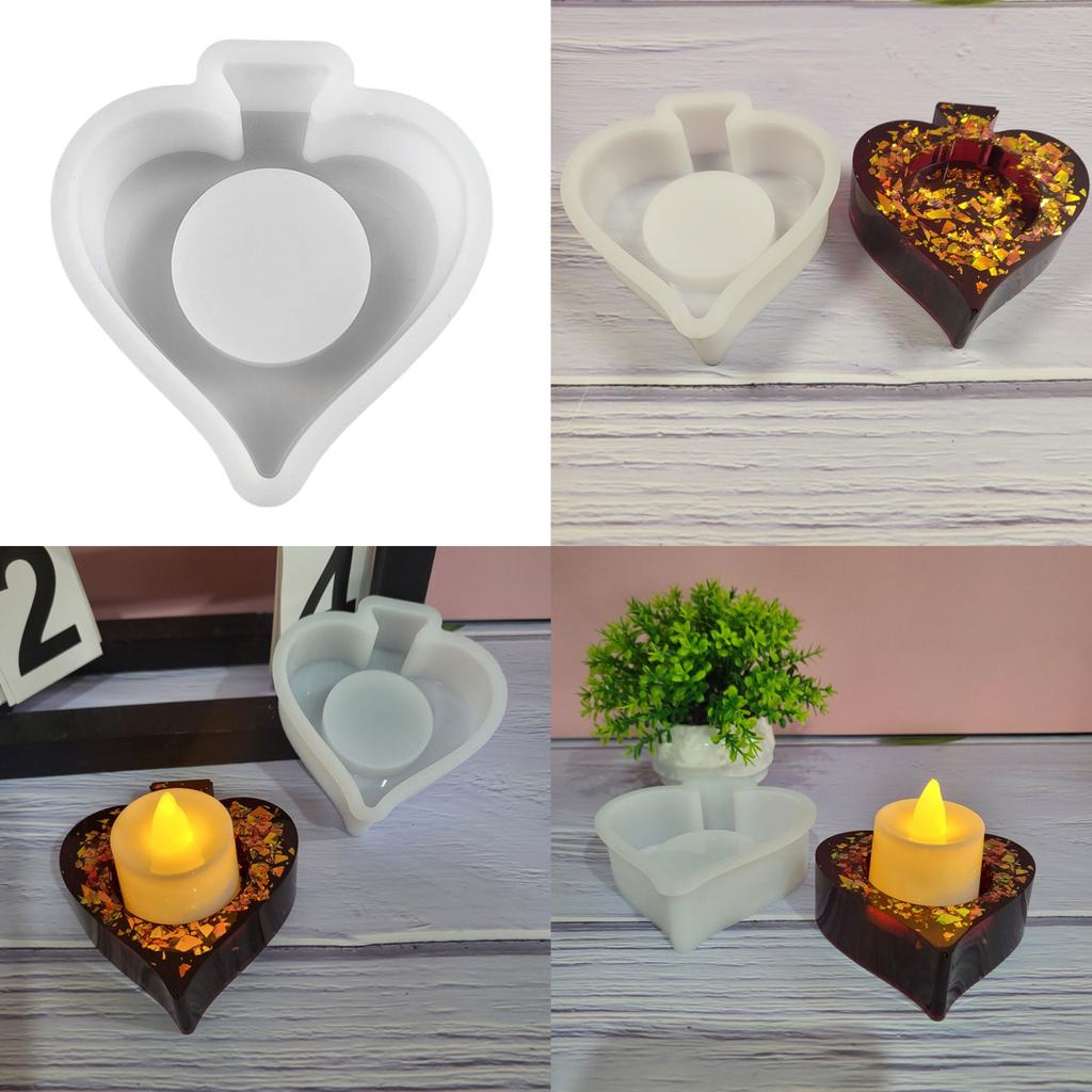 Irregular Shape Candlestick Mold Silicone Candle Holder Mould Easy to Demold Aromatherapy Mould Gypsum Home Ornaments