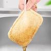 Loofah Dishcloth & Pot Brush: Natural Luffa Dishwashing Pad for Kitchen Cleaning