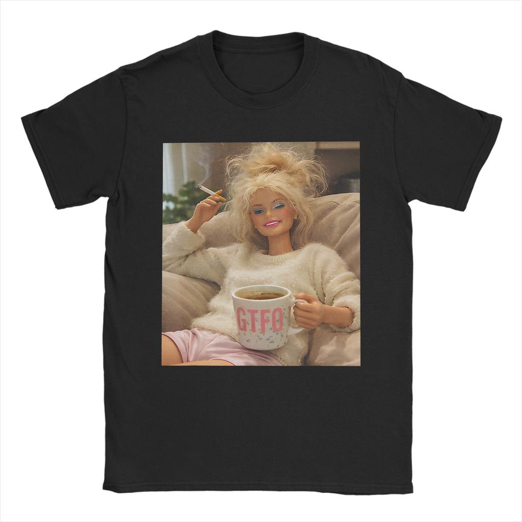 Funny Disgusting Doll Face Smoking Meme TShirt Men Funny Pure Cotton Tees Round Neck Short Sleeve T Shirt Gift Idea Clothing