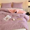Cozy Autumn-Winter Double Patchwork Quilt: Plush Velvet Warm Bedding for Dorms & Homes