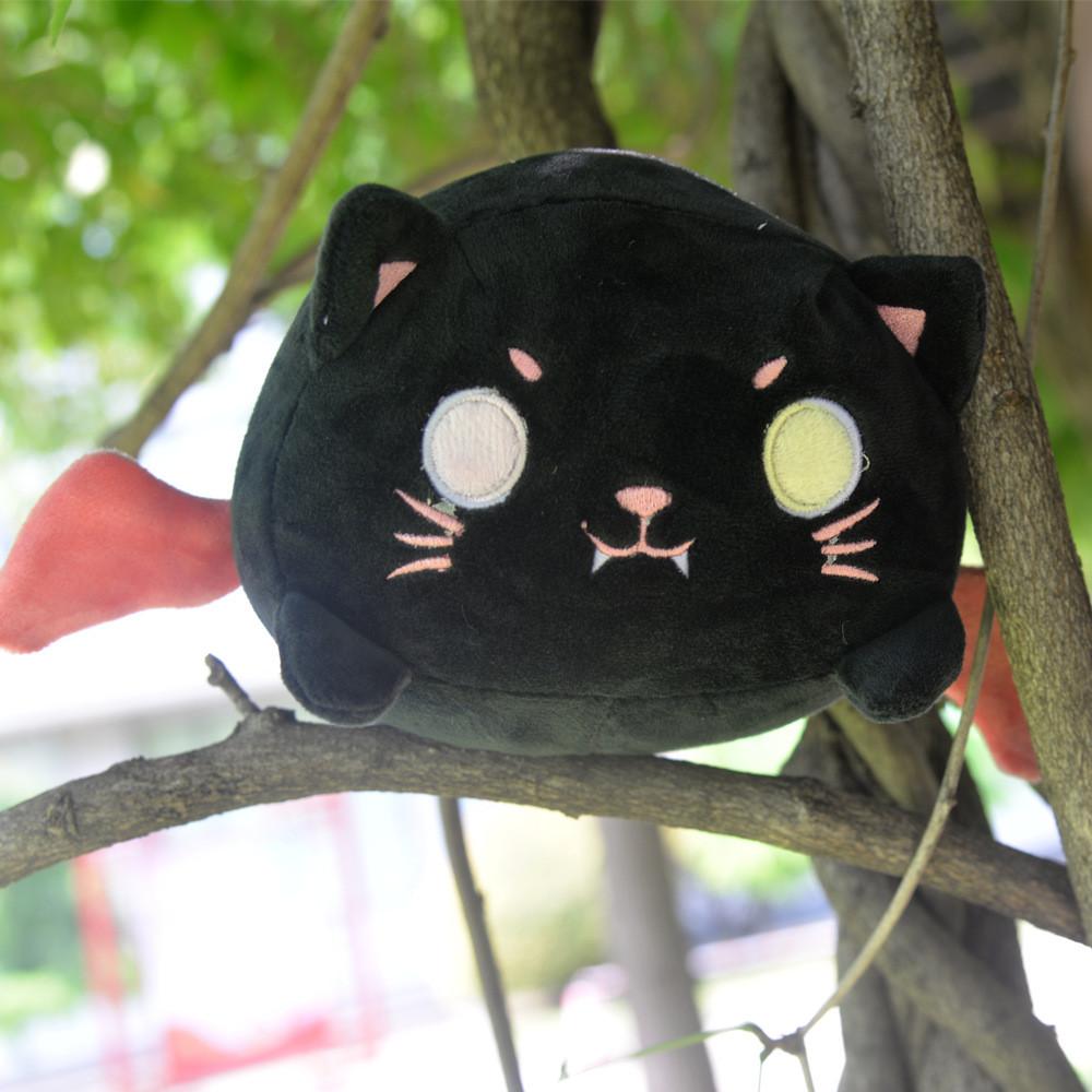Charming Cartoon Cat Demon Plush Cushion For Relaxing Sleep And Stylish Backpack Accessory