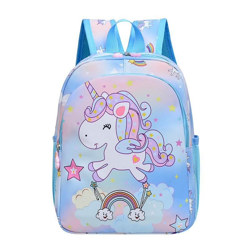 Cute And Playful Cartoon Unicorn Children's Backpack With Curved Straps