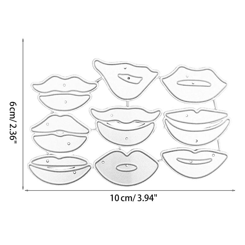Lips Metal Cutting Dies Handmade Crafts DIY Scrapbooking Embossing Supplies for Children Kid Girls Present