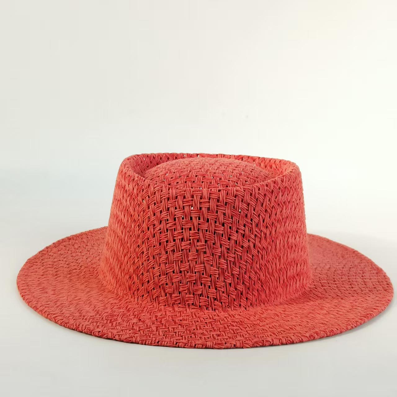 

2026 straw hat summer Men Panama Straw hats simple sun hats Women durable hat Rattan-style weaving UV Protection seaside hat M 56-58