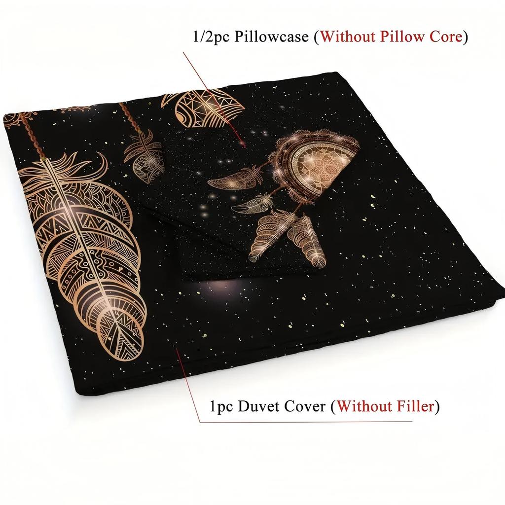 Dream catcher 3d Printed Quilt Cover Set Bohemian Galaxy Star Luxury Bedding Set Polyester Home Soft Comfortable Duvet Cover set