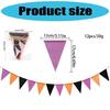 Colorful Burlap Pennant Flags Multicolored Hemps Pennant Easy Installation Durable Decoration For Outdoor Activities