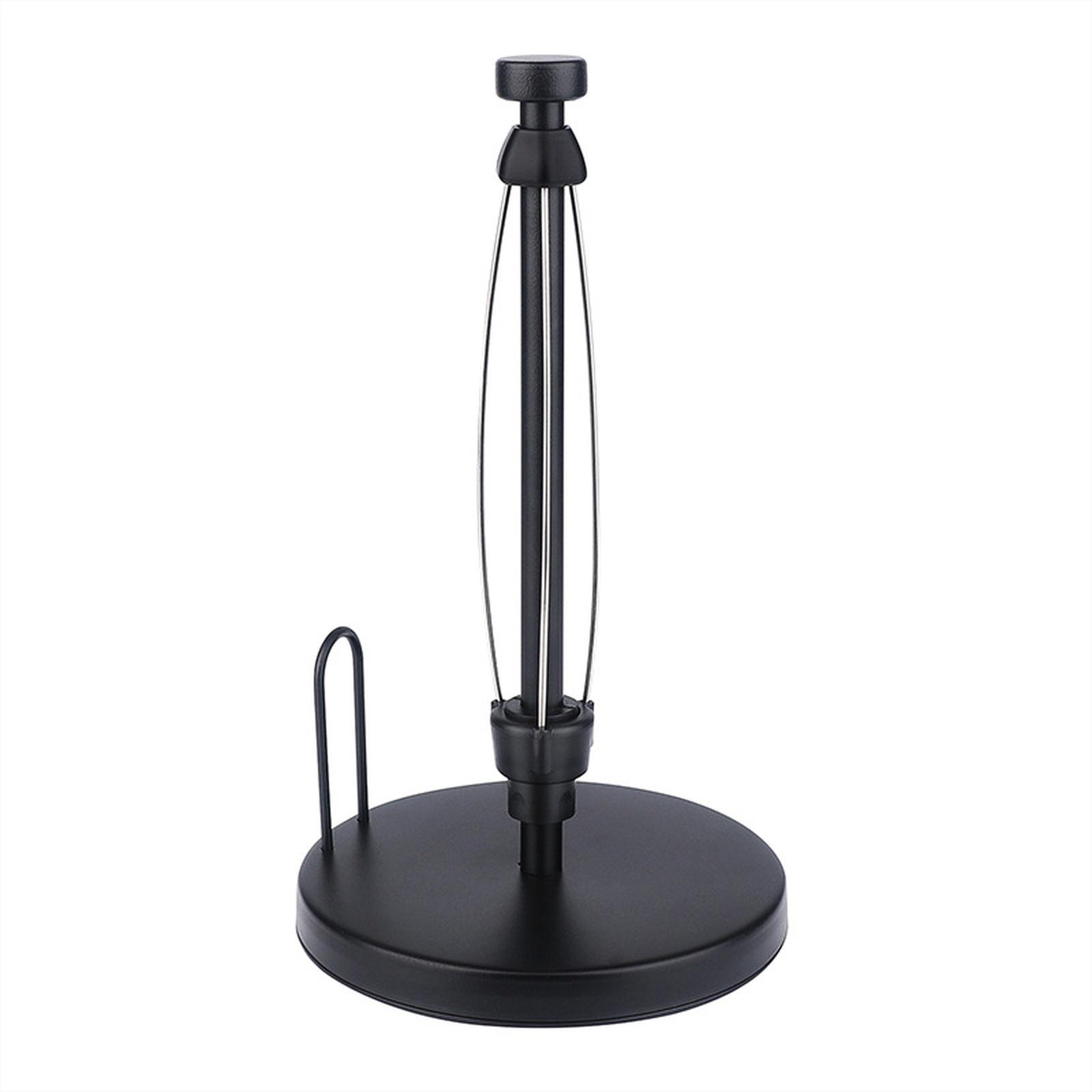 Damped Stainless Steel Paper Towel Holder No-Drill Kitchen Desktop Rack