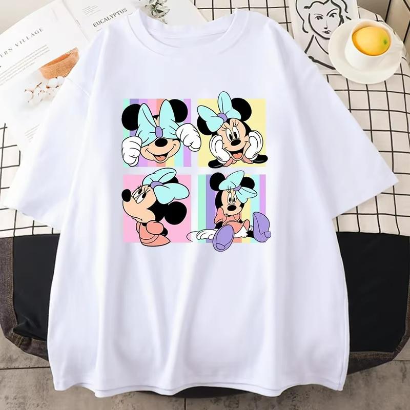 Unisex Streetwear Top T-shirt Ulzzang Harajuku Fawn Bambi Printed Tshirt Summer Short Sleeves Casual Clothing