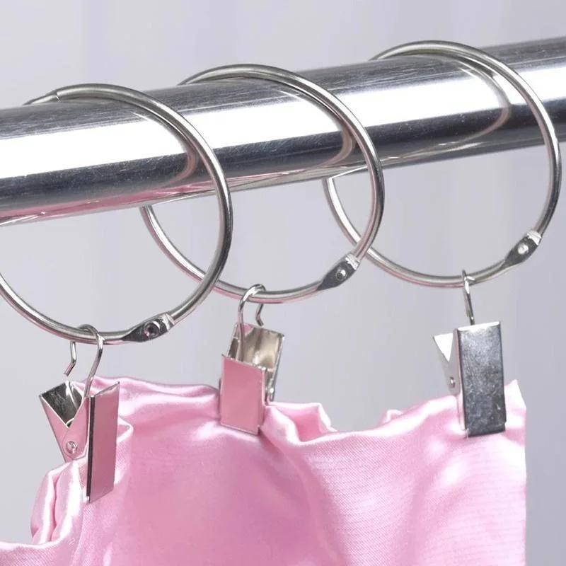 10PCS Stainless Steel Curtain Clips with Hook for Curtain, Photos, Home Decoration Outdoor Christmas Party Wire Holder