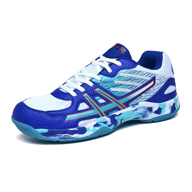 Superficie in tessuto a rete Suola in gomma Rete interna Scarpe da badminton per esterni Sneakers