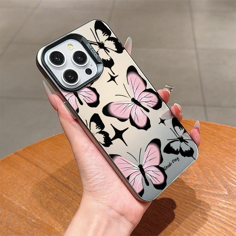 Premium butterfly for Apple 15promax mobile phone case 14plus niche 13 anti-drop iPhone11 female 1216