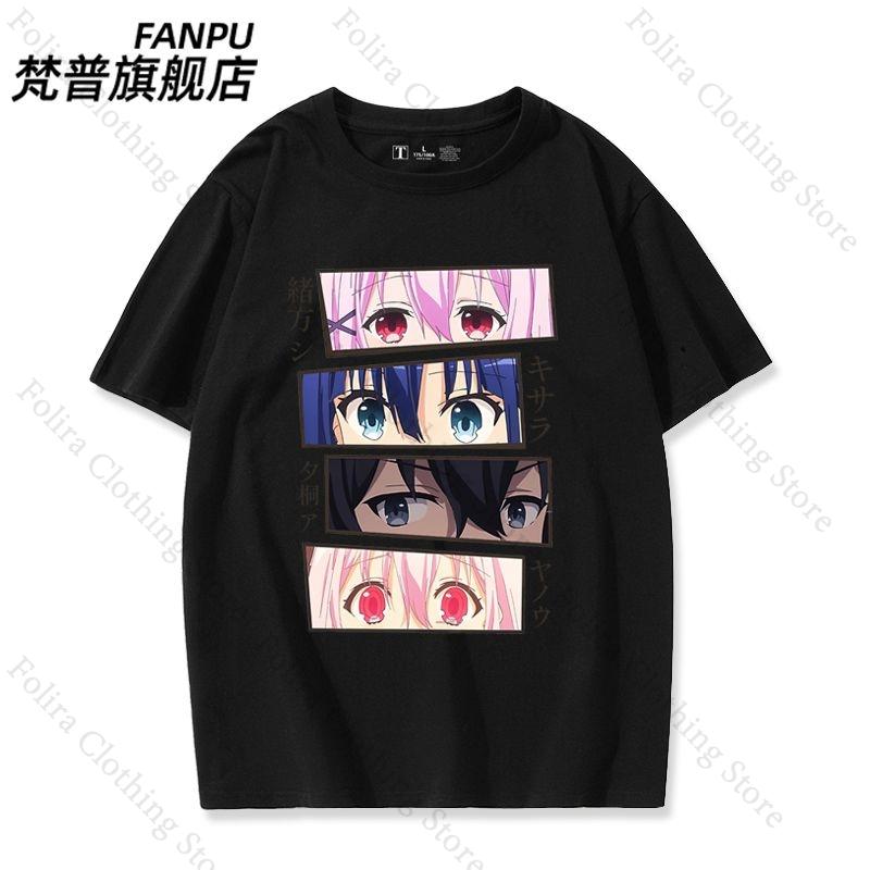 Anime Engage Kiss Series Print Tshirt Cotton Summer Tops Short Sleeve Tee for Unisex Women Women Clothing S