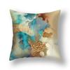 45x45cm Nordic Ins Abstract Gold Blue Marble Print Cushion Cover Sofa Office Seat Lumbar Pillow Cover Home Decoration