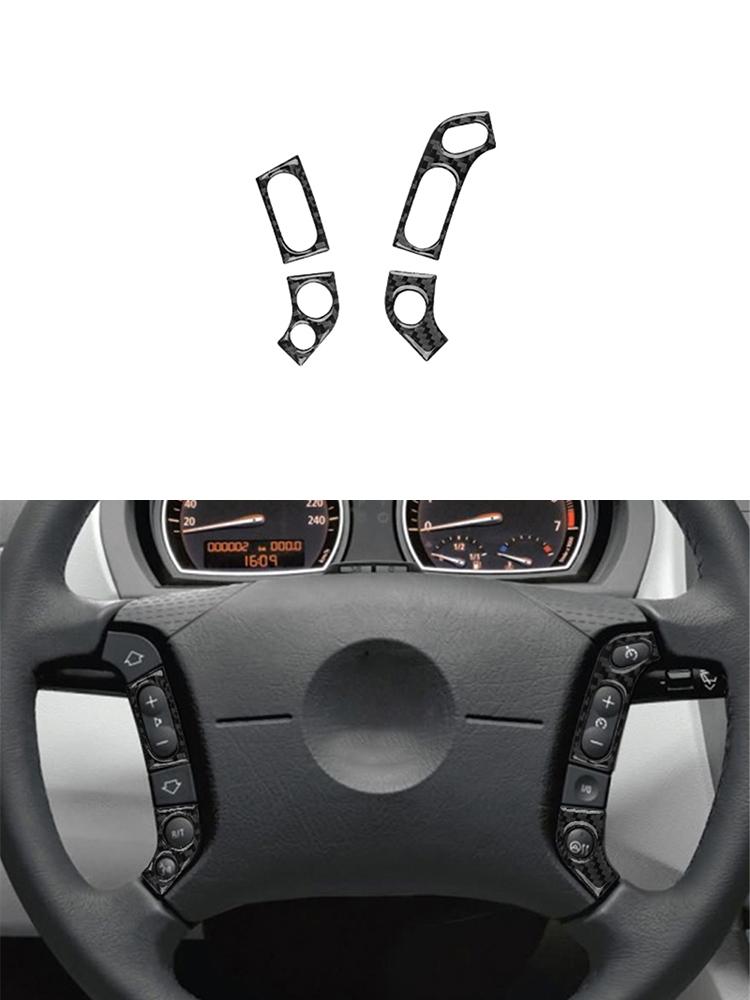 Carbon Fiber Car Interior Center Console Gear Shift Panel Decoration Stickers For BMW X3 2004-2010 Car Accessories