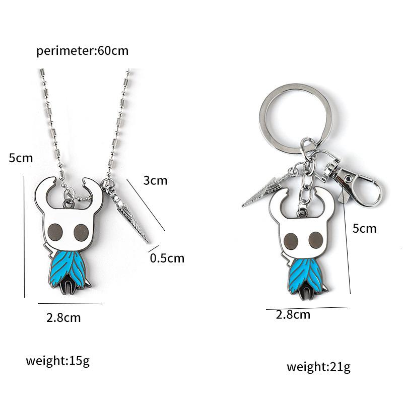 Hollow Knight Nyckelring Hänge Halsband - Huvudperson Design