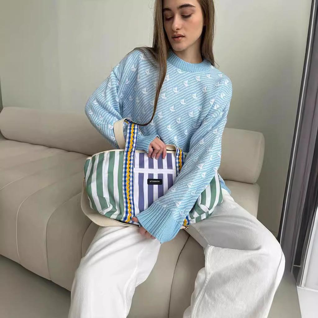 Pulovere de damă, toamnă, iarnă, pulover supradimensionat, tricotat, gros, ocazional, topuri, cu mânecă lungă, cu gât crew, ușoare, largi, drăguțe, pentru femei