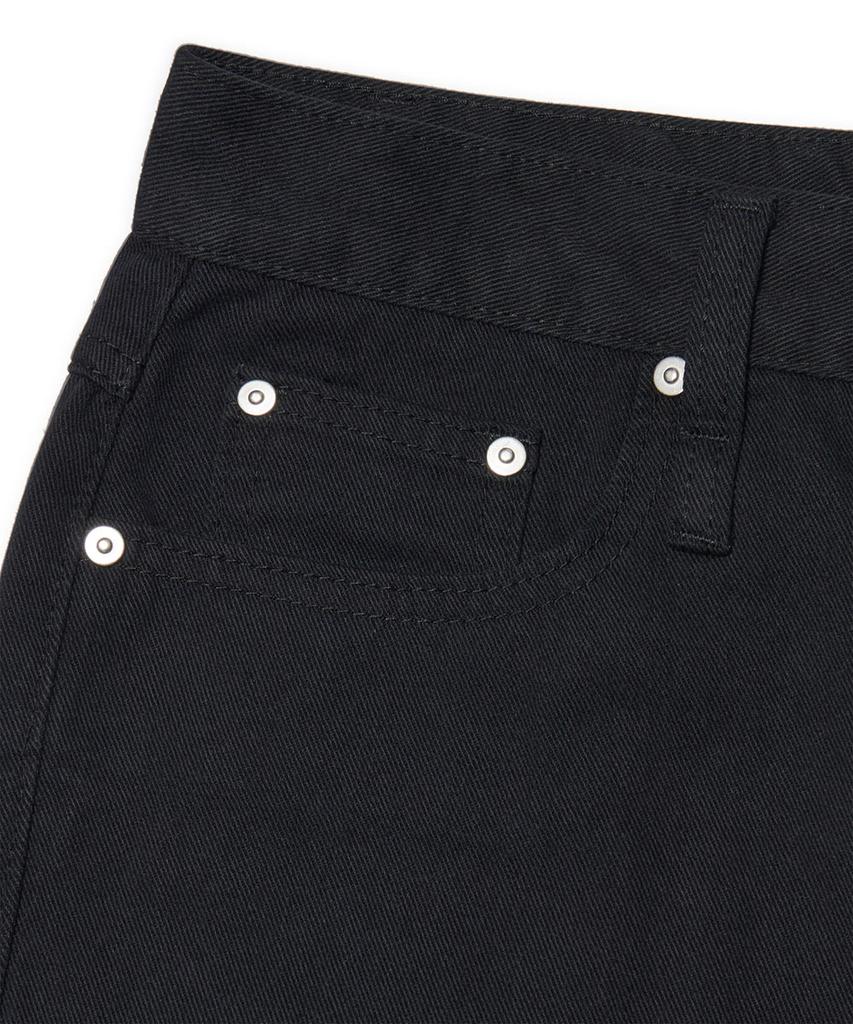 Nomaenyueol Straight Wide Cotton Pants - Black