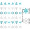 Snowflake-Snow Teal-Silver Christmas Party-Decorations Garland - 6pcs Winter Wonderland Girl Frozen Birthday Hanging Decoration Streamers Banner,