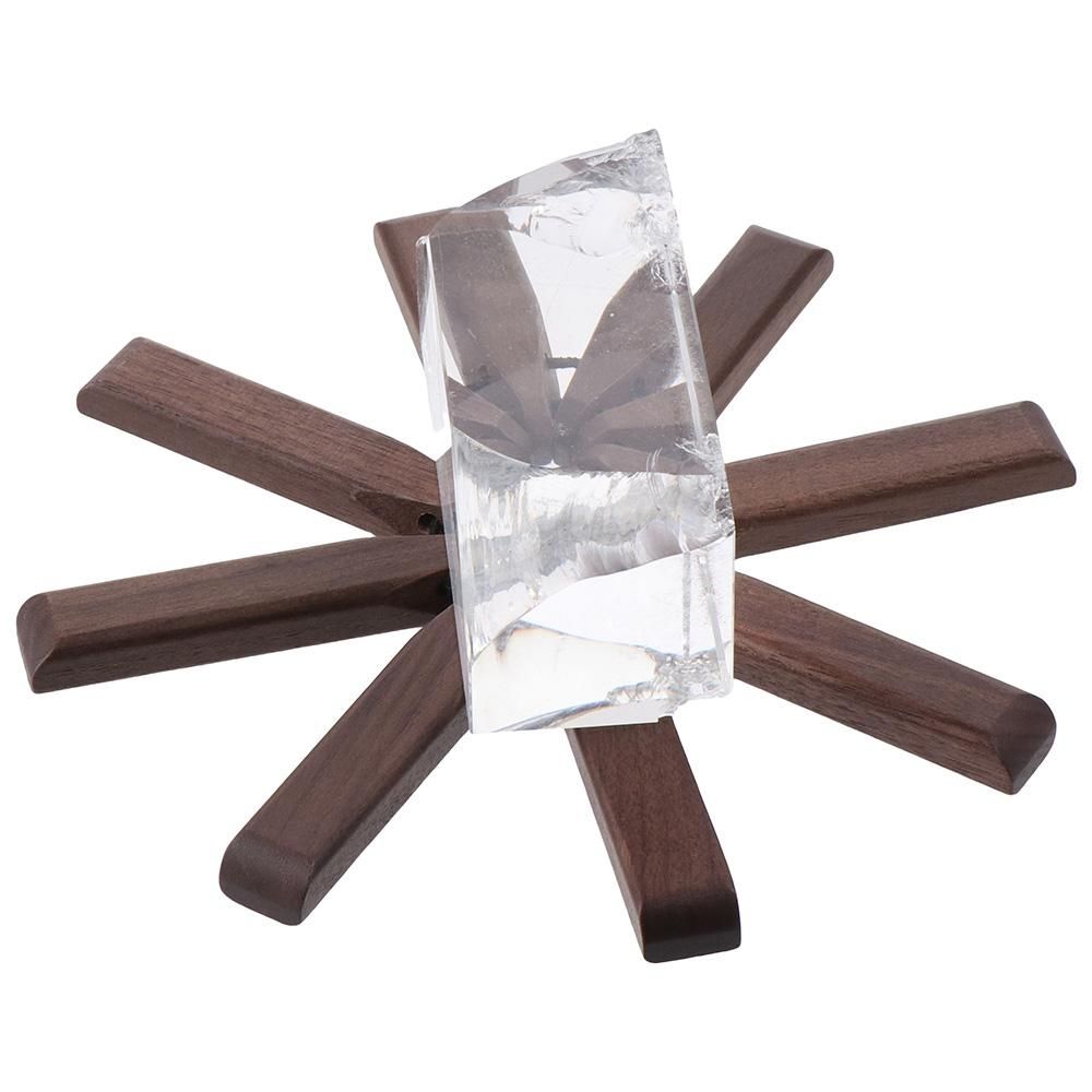 New Black Walnut Insulation Mat Solid Wood Folding Heat-insulating Placemat Small Tree Anti-hot Table Decoration Home
