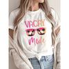 Europäische Größe Sommer und Frühling Damen Kurzarm Freizeit Oberteil mit Modischer Brillenprint, Rundhals T-Shirt