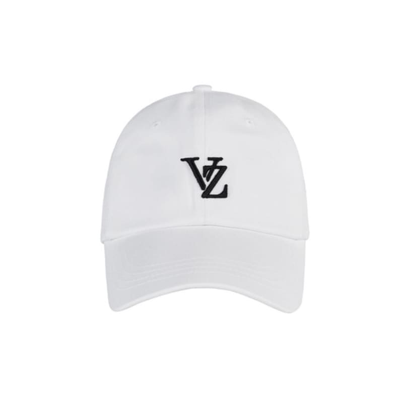 VARZAR 3D Monogram Side Mesh Overfit Ball Cap White