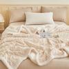 Multi Functional 180*200cm Double Layer Fleece Blanket Thickened 3D Jacquard Plush Blanket Warm Soft Nap Blanket Bedrooms