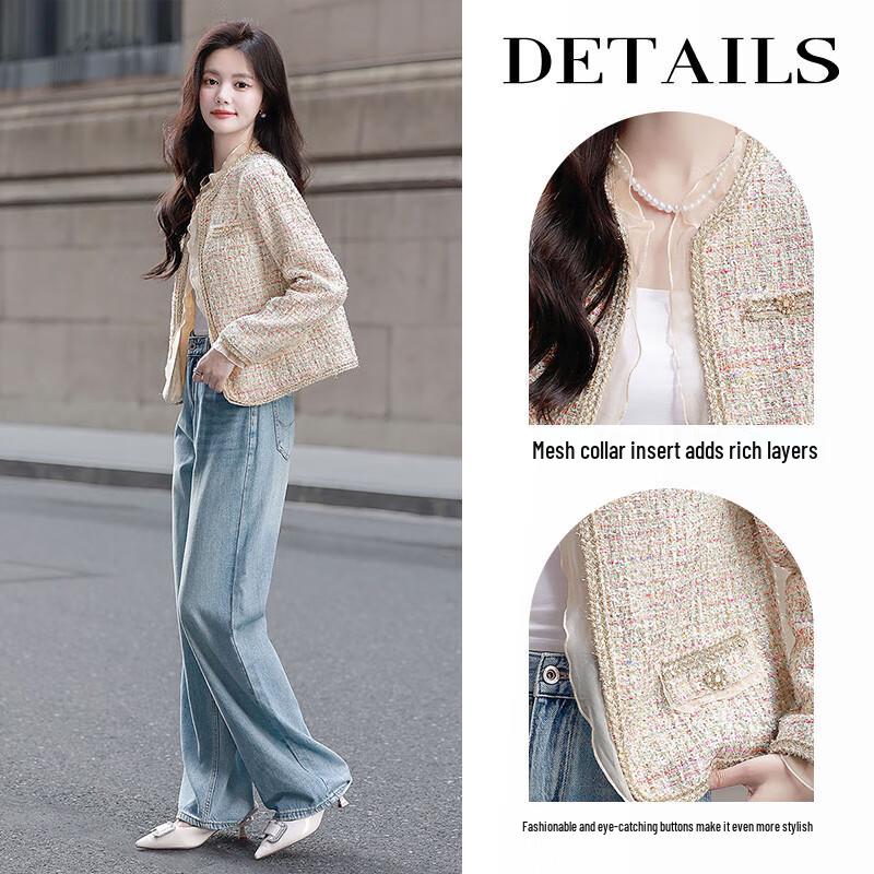 

Sybilshe Women s Hepburn Style Patchwork Short Jacket 2XL