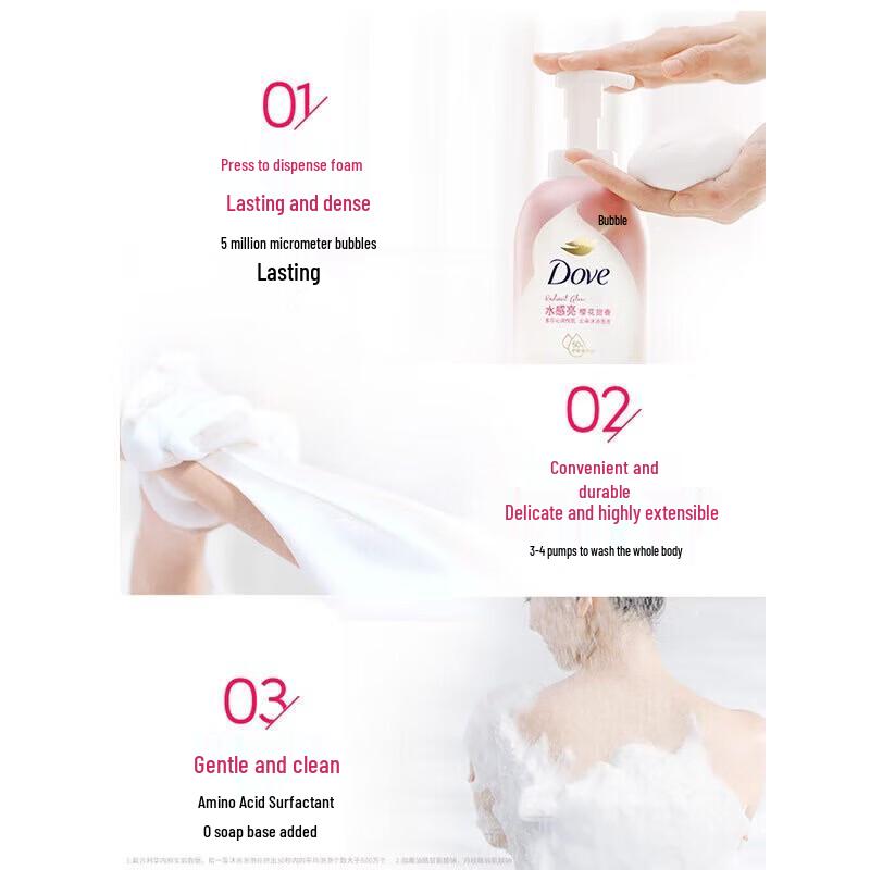 Dove Nicotinamide Amino Acid Dense Foam Body Wash