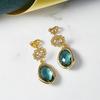 Paul Brial Antique Green Earrings Pybe0148