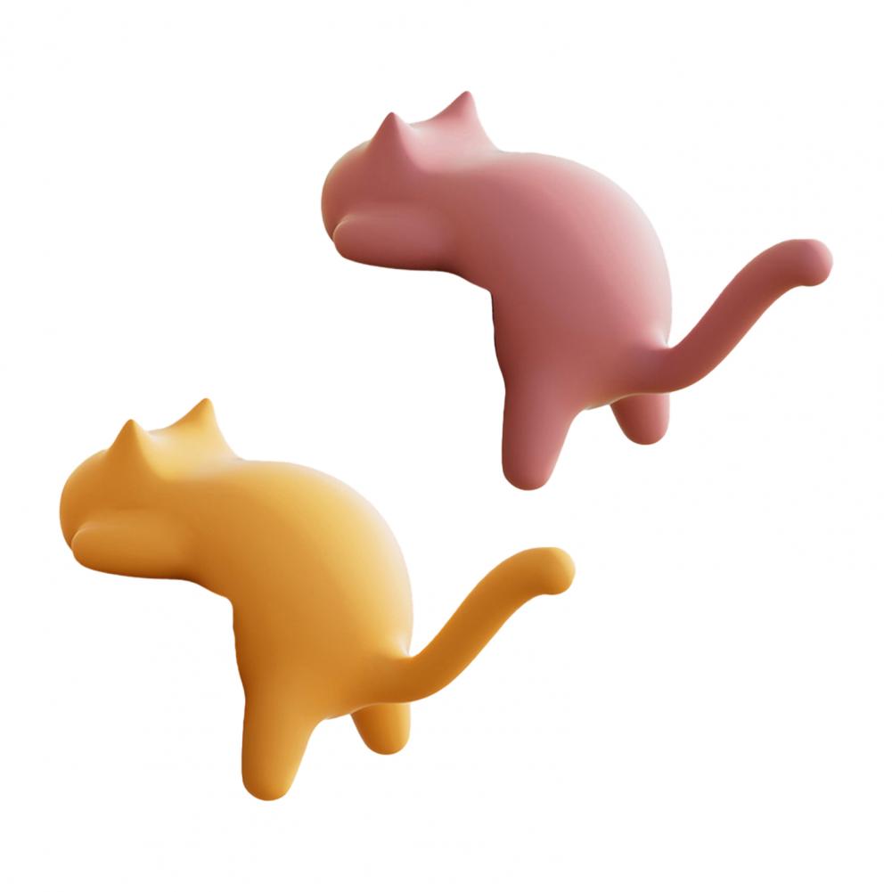 Desk Accessory Hook Space-saving Desk Hook Cute Cat Desk Edge Hooks No-drill Table Hanger for Bags Headphones Desktop Organizer