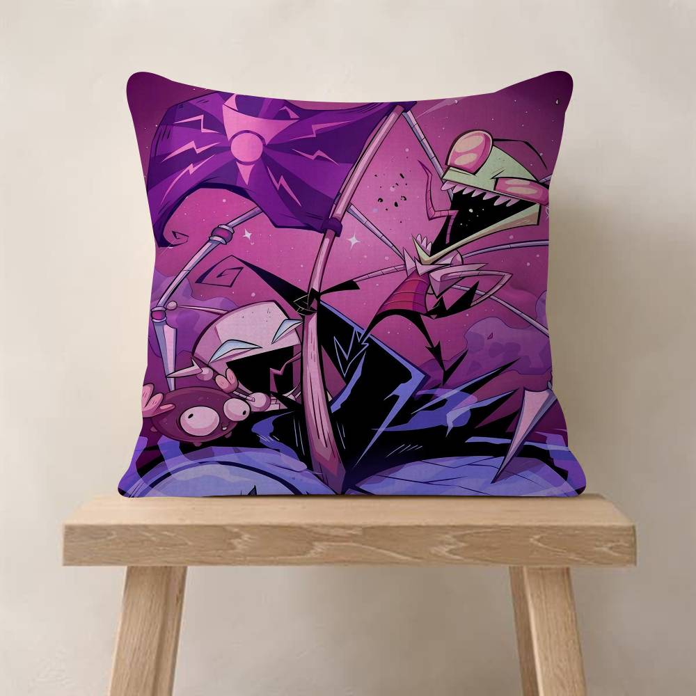 IInvader ZZim Cartoon Movie Pillowcase Toon Gift Cushion Cover Bedroom Home Sofa Chair Seat Decor Pillow Case