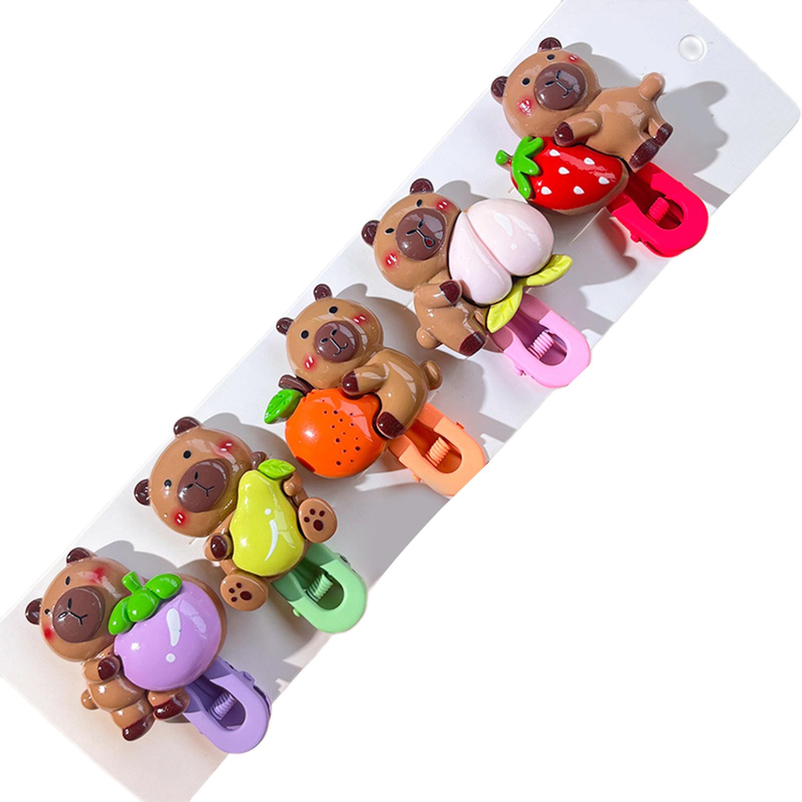 

Заколка для волос для девочек Capybara Women Kids Hairsticks Adorkable Headdress Barrettes Capybara Shape Sweet 2000s Girls Hairpins T3
