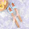 2 Pcs Stir Cream Spatulas Tortilla Biscuit Christmas Scraper Man Baker Cookware
