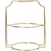 Cabilock Wedding Decor Food Server Plate Rack Double Layer Dessert Cupcake Fruit Holder Stand Round Plate Dish Display Stand for Home Shop Kitchen