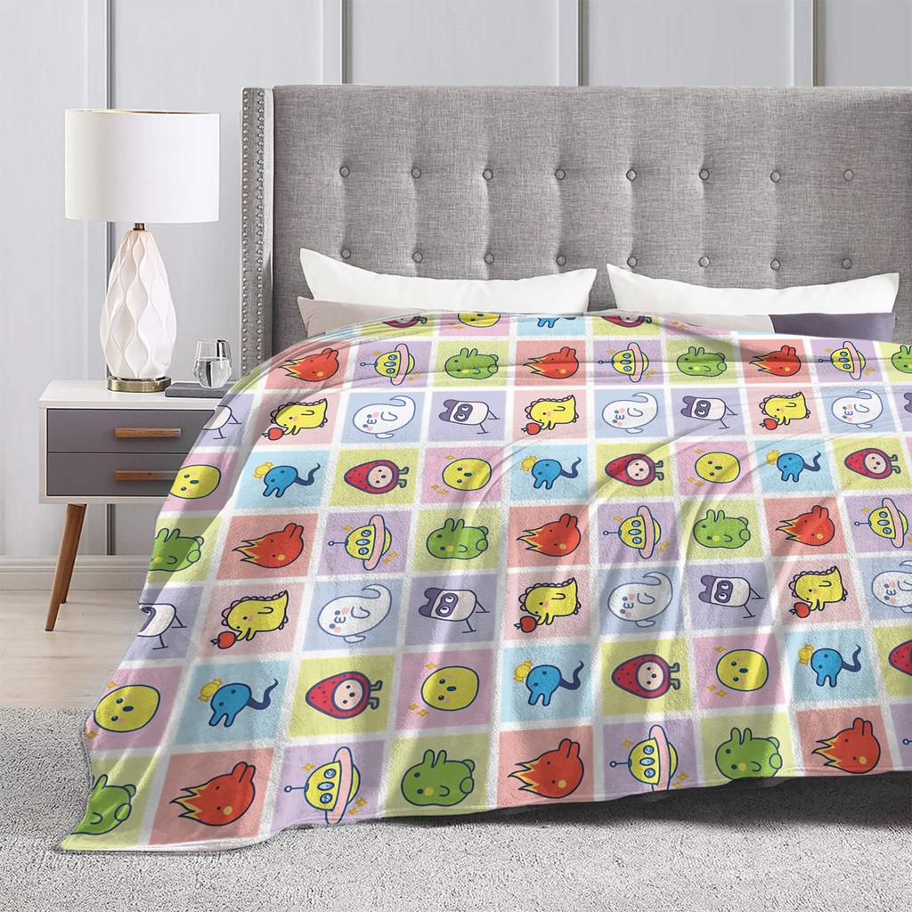 Tamagotchis Flannel Blankets  Funny Throw Blanket for  Sofa Bedding Lounge 200x150cm Quilt